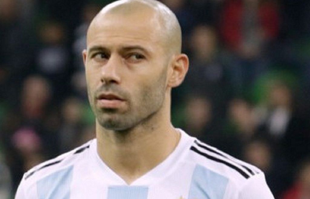 Javier Mascherano con la camiseta albiceleste