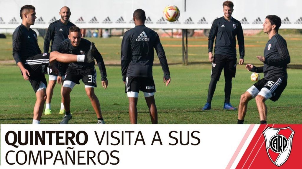 Una visita especial en el entrenamiento