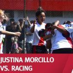 (VIDEO) ¡QUÉ PEGADA, JUSTINA! Golazo de Morcillo en la victoria frente a Racing.