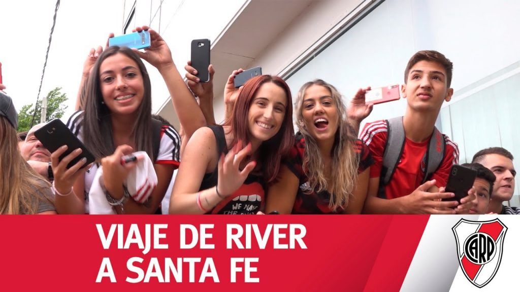 (VIDEO) Santa Fe se vistió de River ⚪️🔴⚪️