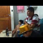 Nene le grita el gol de Quintero a su familia bostera.
