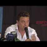 Gallardo se emocionó al recordar a su familia