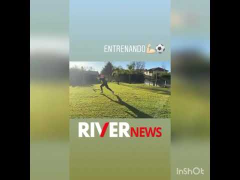 Franco Armani y su mujer entrenando.