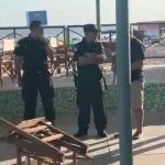 Barras de River destrozaron balneario
