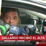 Gallardo recibió el alta.