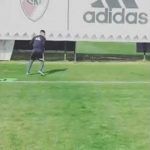 Quintero se entrenó en Ezeiza.