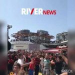 Hinchas de River y Flamengo frente a frente