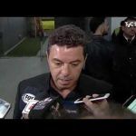 Marcelo Gallardo en conferencia de prensa.