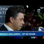 Marcelo Gallardo en conferencia de prensa