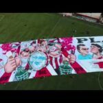 El telón del hincha de River.