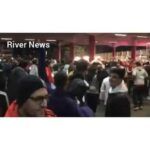 Fiesta de los hinchas en el playón
