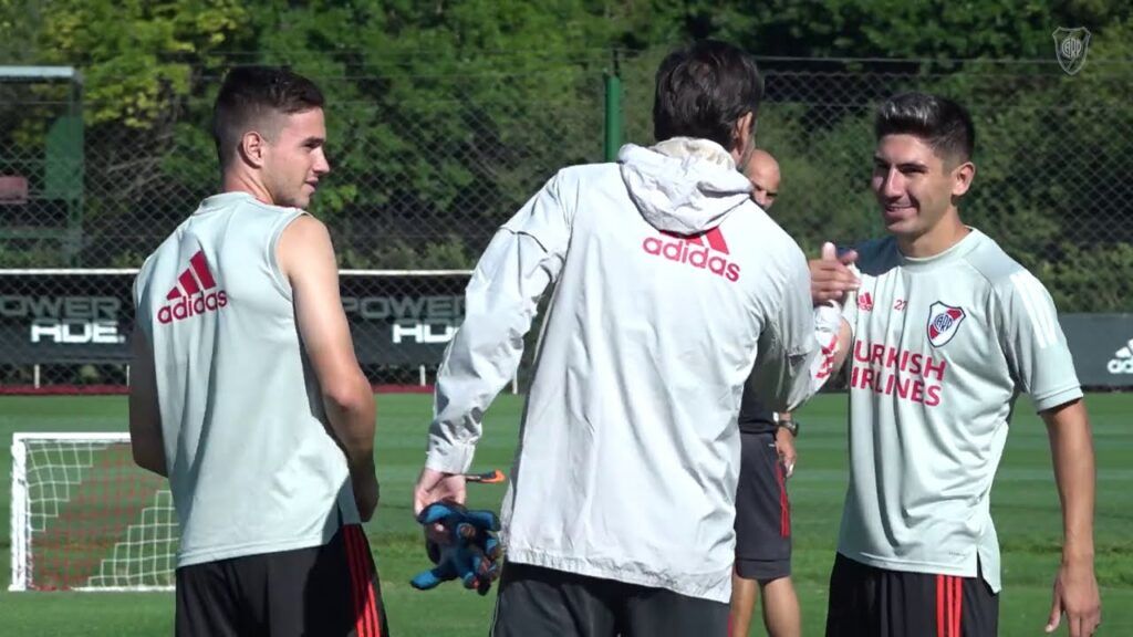 (VIDEO) Paradela y Fontana se entrenaron por primera vez en River