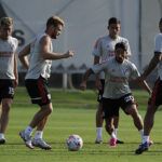 Armani, Suárez, Angileri y Maidana se entrenaron diferenciado en la vuelta al trabajo